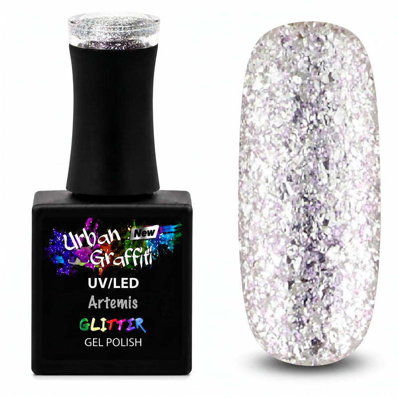Artemis - UGGP-A0910 Urban Graffiti Sëlwer Glitter Gel-Lack 15ml