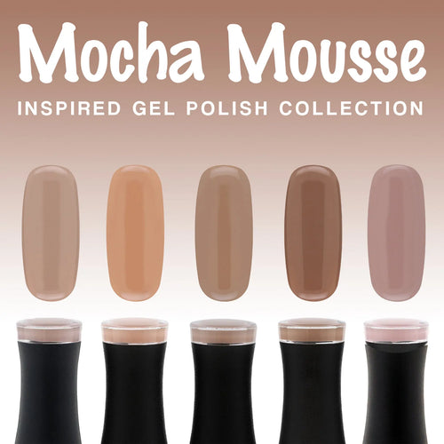 Mocha Mousse-inspiréiert Gel-Kollektioun