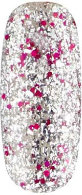 Dance Floor - rosa a sëlwer Glitter Gel-Lack Urban Graffiti 15ml UGGP-A0909